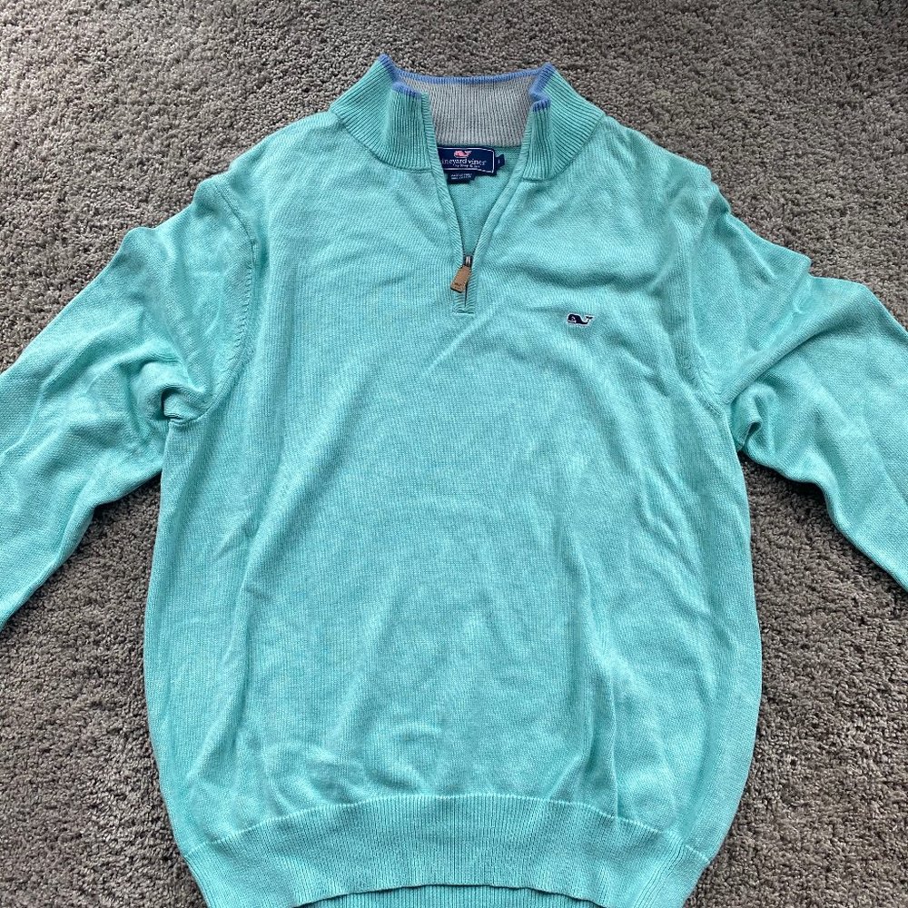 Vineyard Vines Quarter Zip Sweater (Small)